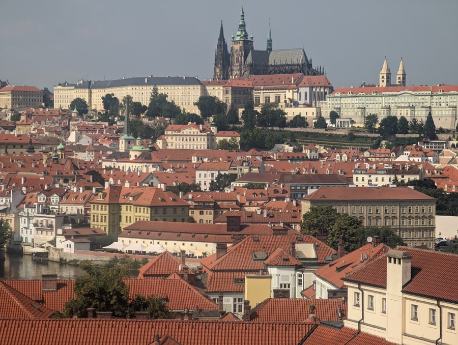 Prague Castle from the Klementinum tower