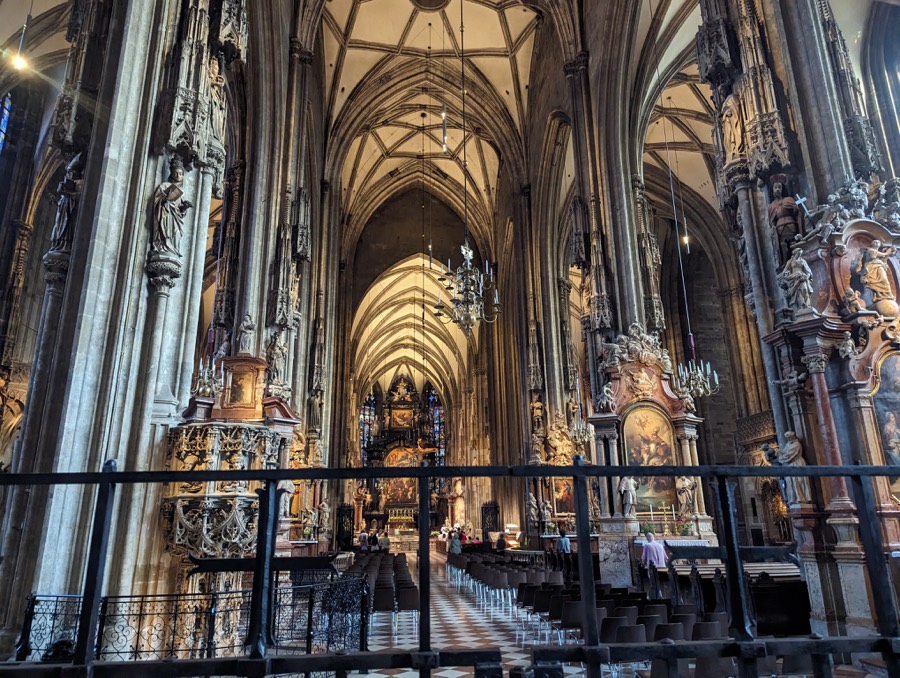 Inside St. Stephen's Cathedral, Vienna