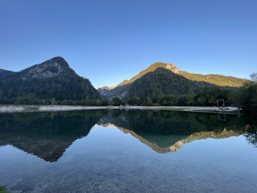 Morning reflections near Kranjska Gora