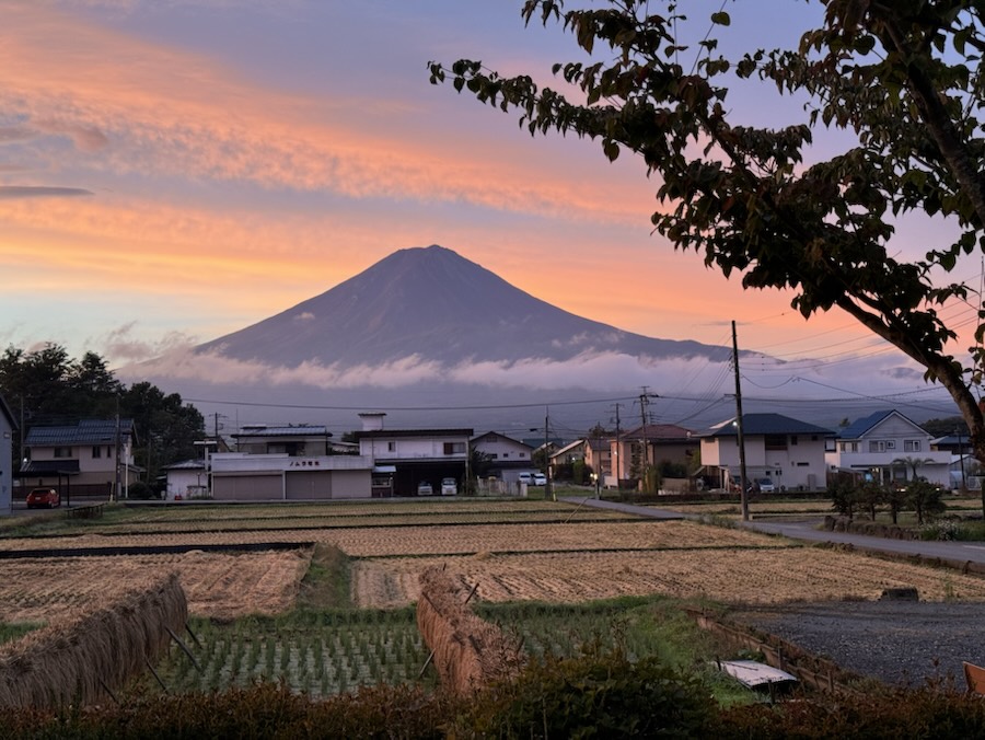 Sunrise over Mount Fuji