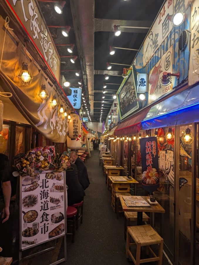 Restaurants under the railway at Yūrakuchō